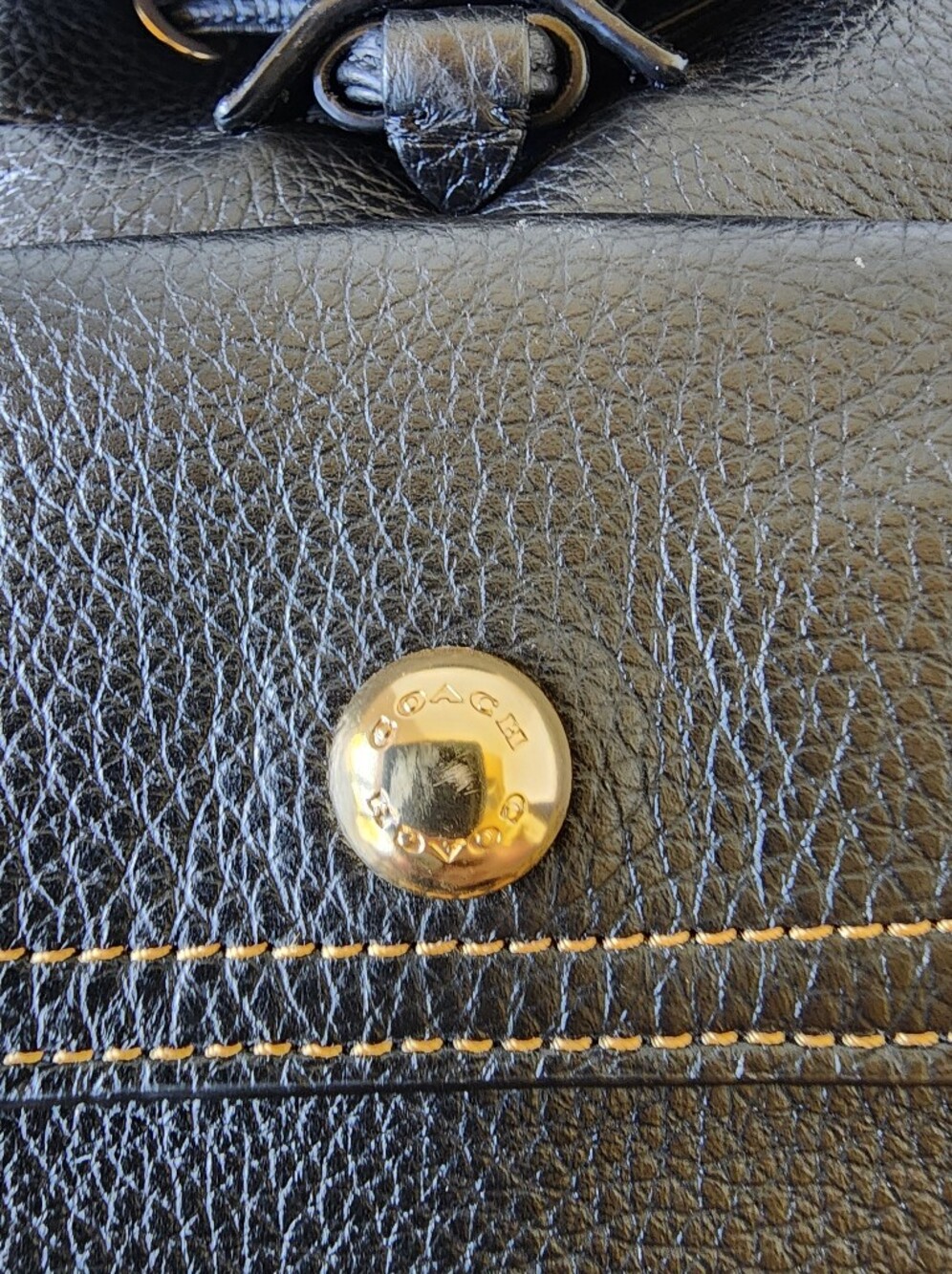 Coach Mini Pennie Black Leather Back Pack, EUC, 2021, $328 MSRP - Picture 4 of 6